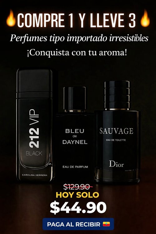 🔥 COMPRE 1 Y LLÉVESE 3 PERFUMES DE ALTA FIJACIÓN 🔥(100ml)